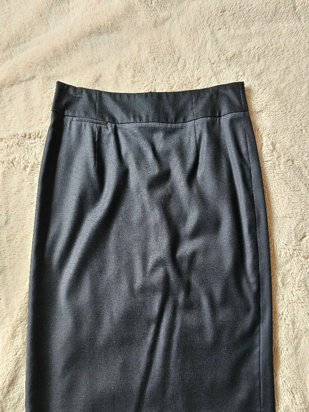 J. Crew Navy Dark Blue Lightweight Wool Pencil Skirt sz 12